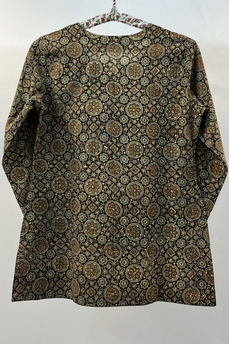 FG Specials: 1 of 1-Ajrak Handcrafted Cotton Top- Size XS