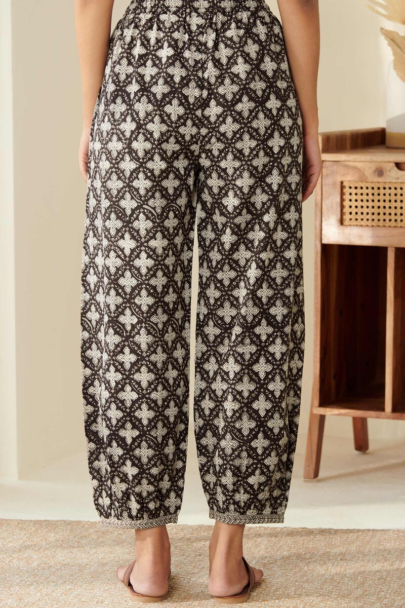 Bagru Hand Block Printed Cotton Izhaar Pants