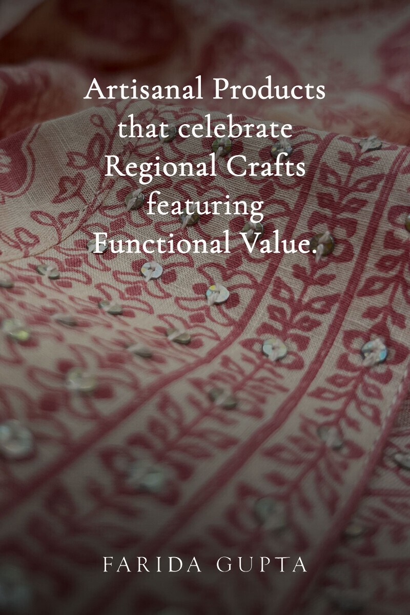 Pink Hand Printed Straight Cotton Slub Kurta
