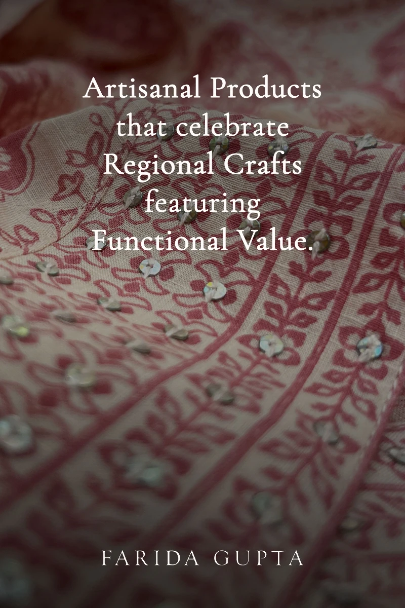Pink Hand Printed Straight Cotton Slub Kurta