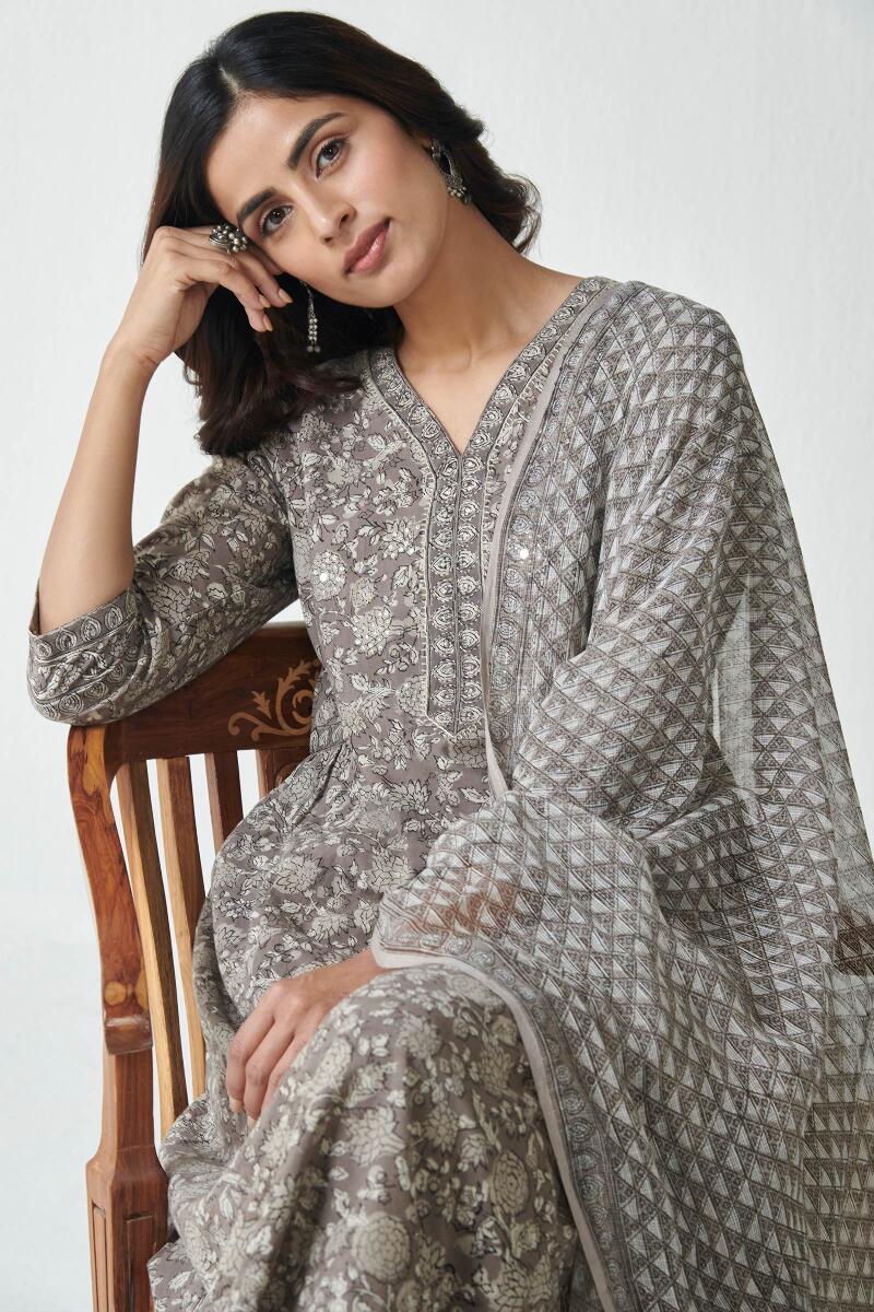 Bagru Hand Block Printed A-line Cotton Kurta