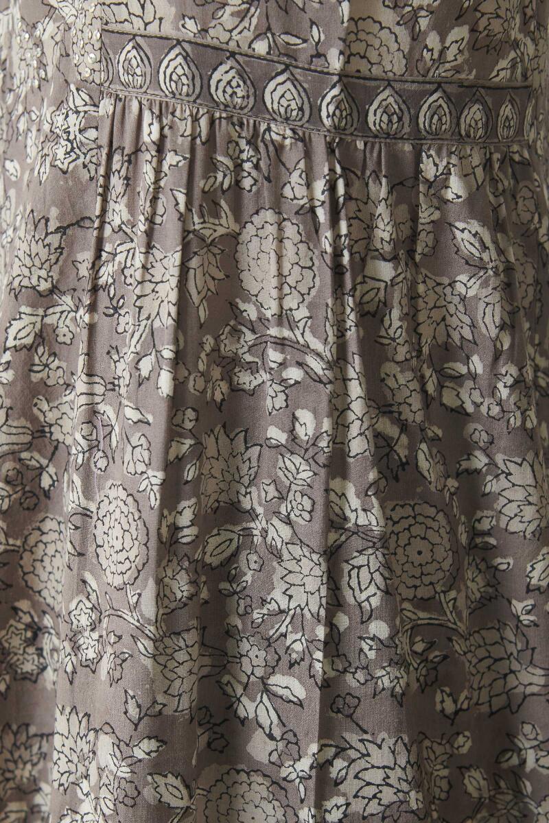 Bagru Hand Block Printed A-line Cotton Kurta