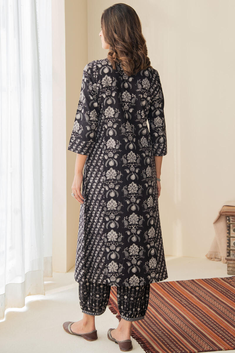 Bagru Hand Block Printed A-Line Cotton Kurta