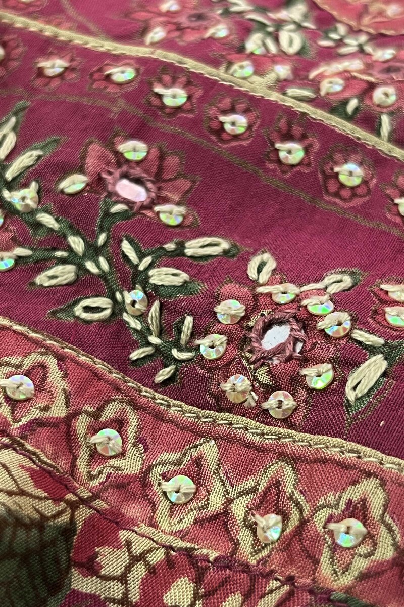 Pink Hand Block-Printed Straight Modal Kurta