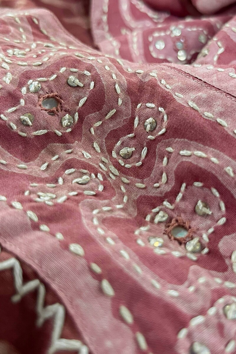 Dabu Hand Block-Printed Straight Viscose Kurta