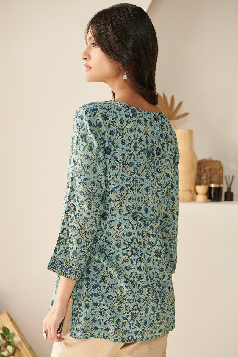 Akola Hand Block Printed Cotton Modal Top