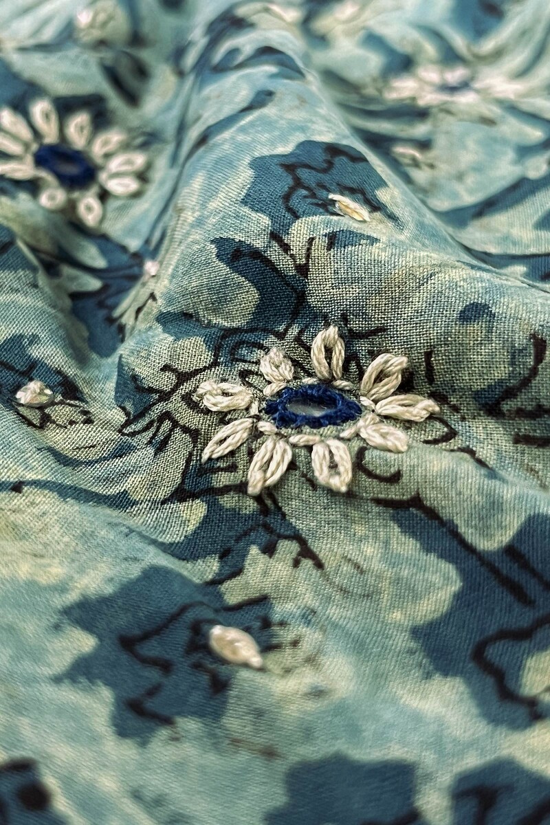 Akola Hand Block Printed Straight Cotton Modal Kurta