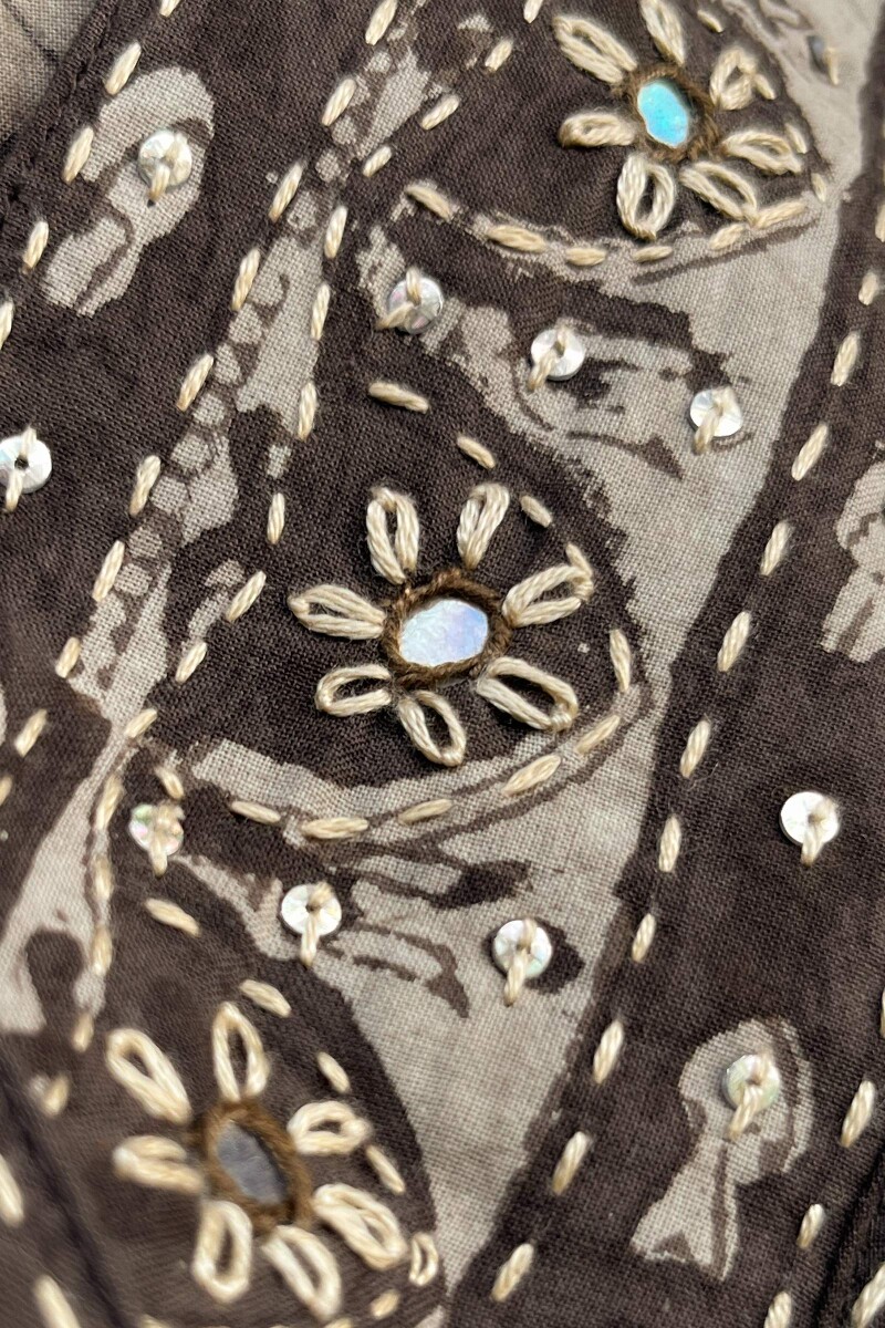 Akola Hand Block-Printed Straight Cotton Kurta