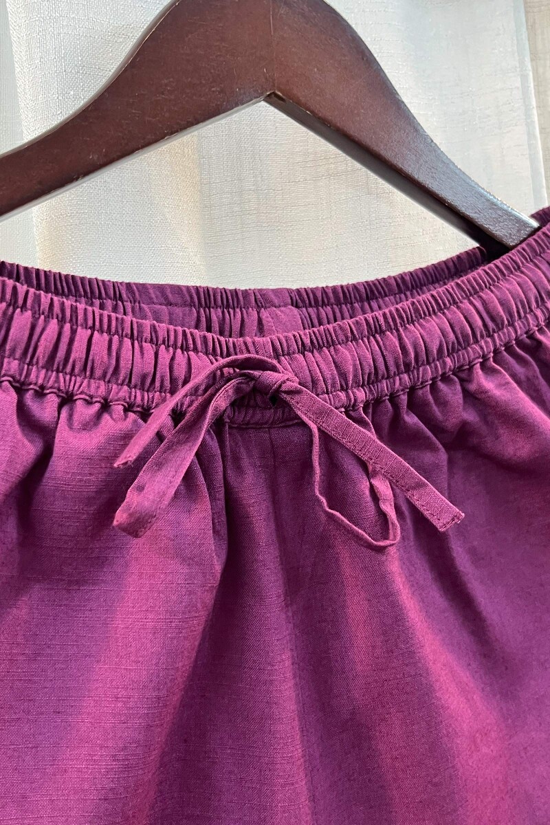 FG Specials: 1 of 1- Purple Handcrafted Viscose Kurta & Pants