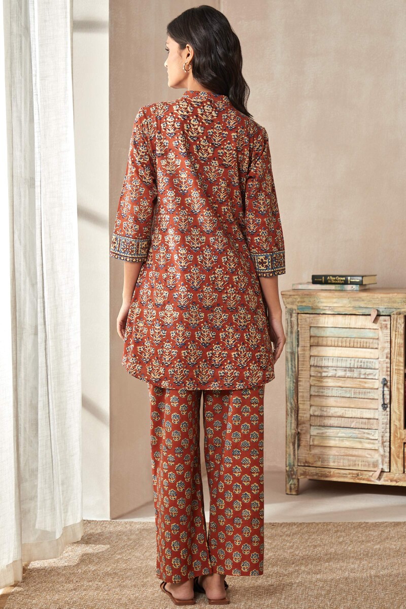 Bagru Hand Block-Printed Cotton Loungewear Set