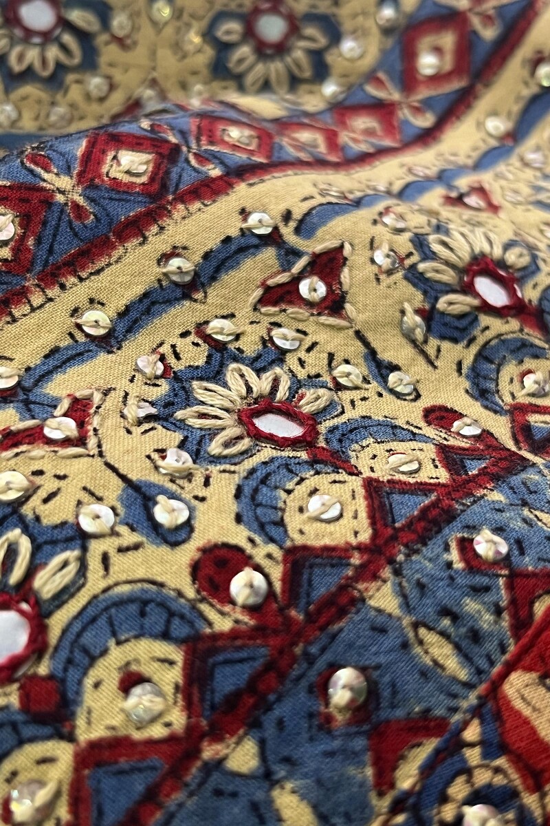 Bagru Hand Block-Printed Straight Cotton Kurta