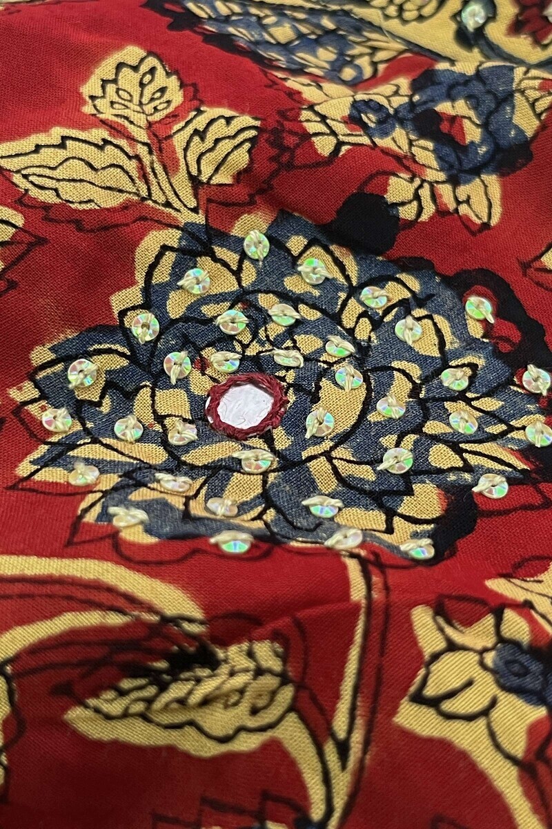 Bagru Hand Block-Printed Straight Viscose Kurta