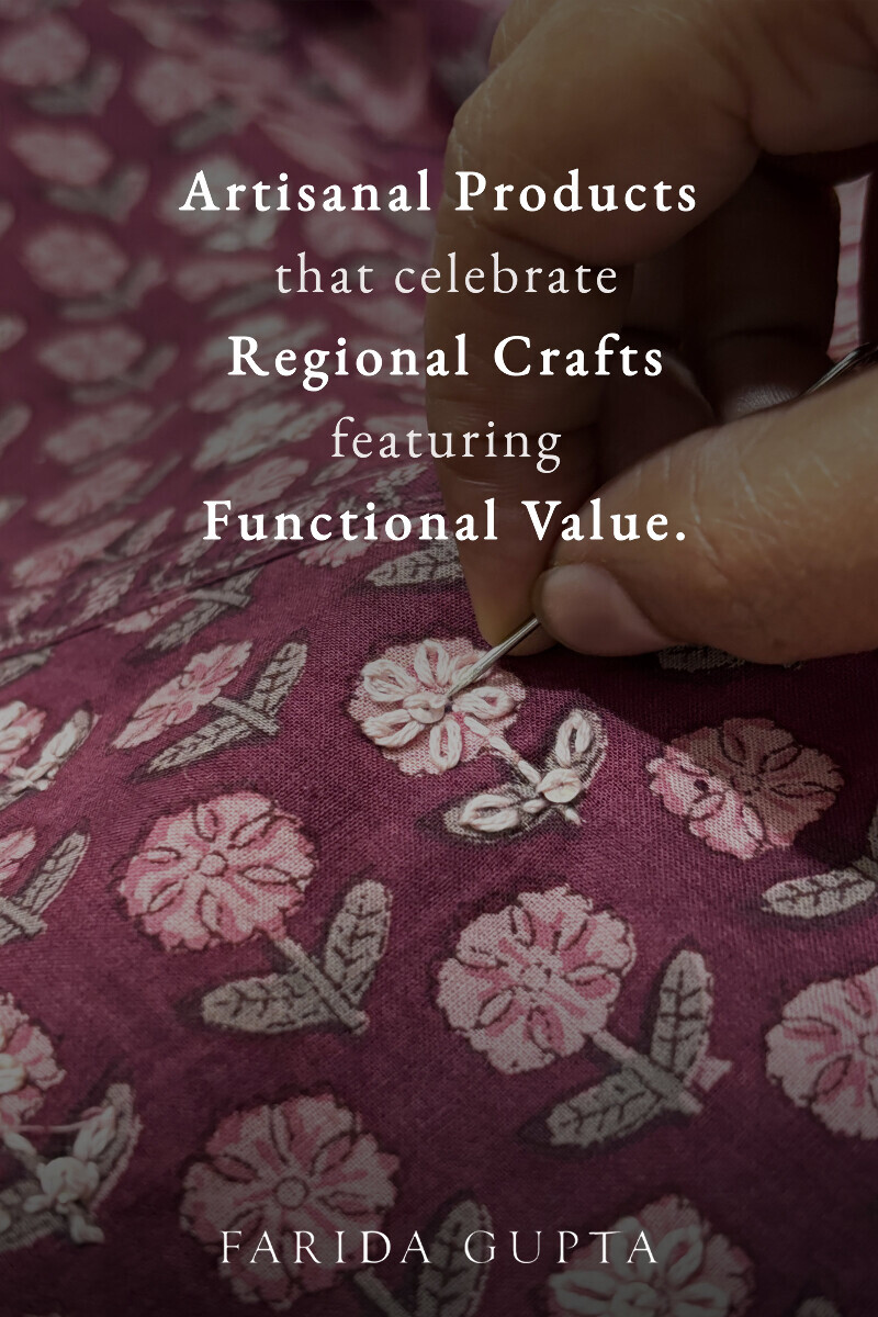 Purple Hand Block-Printed Straight Cotton Kurta