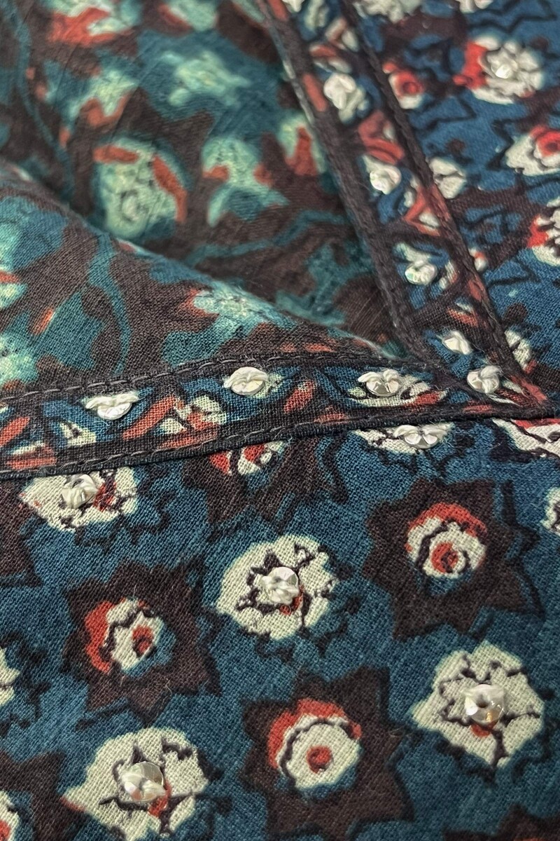 Bagru Hand Block Printed Cotton Slub Top
