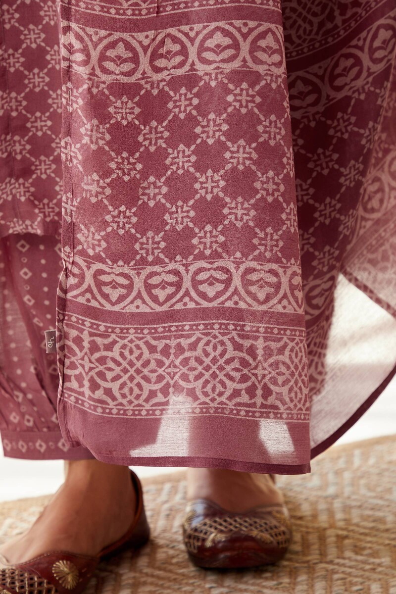 Pink Printed Modal Dupatta