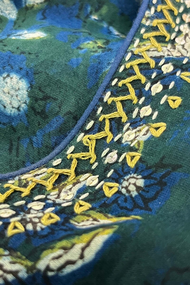 Bagru Hand Block-Printed Straight Cotton Kurta