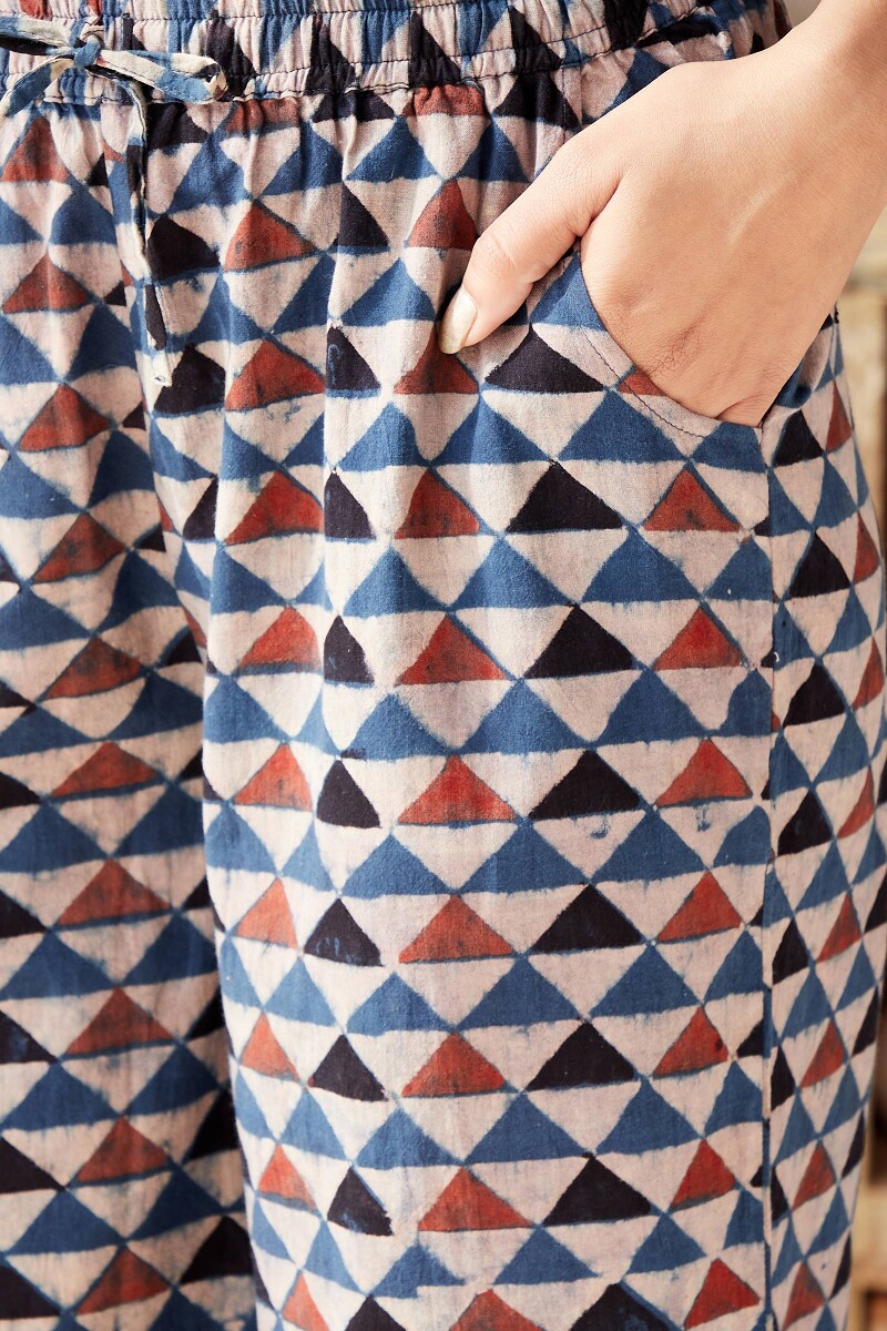 Ajrak Hand Block Printed Cotton Farsi
