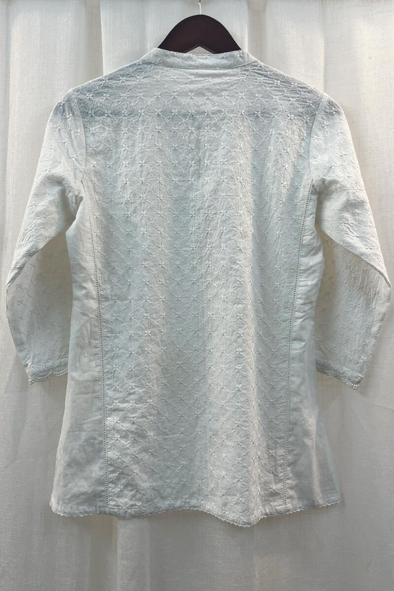 FG Specials: 1 of 1- White Handcrafted Cotton Top