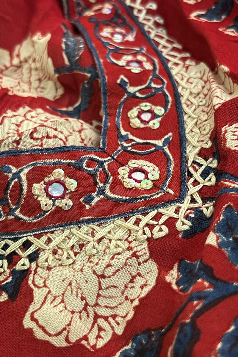 Bagru Hand Block-Printed Straight Modal Kurta