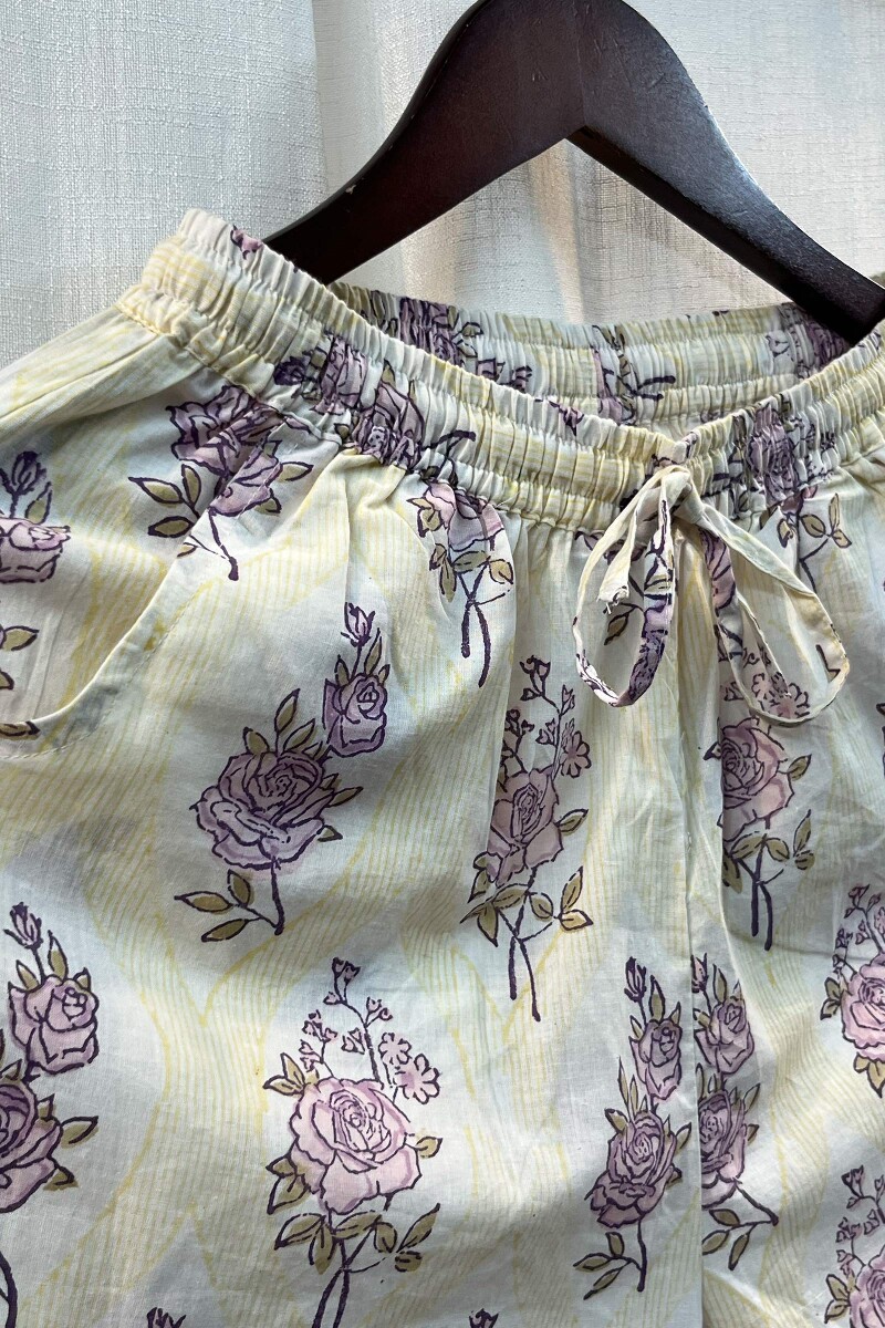 FG Specials: 1 Of 1- Pink Hand Block-Printed Modal Loungewear Set