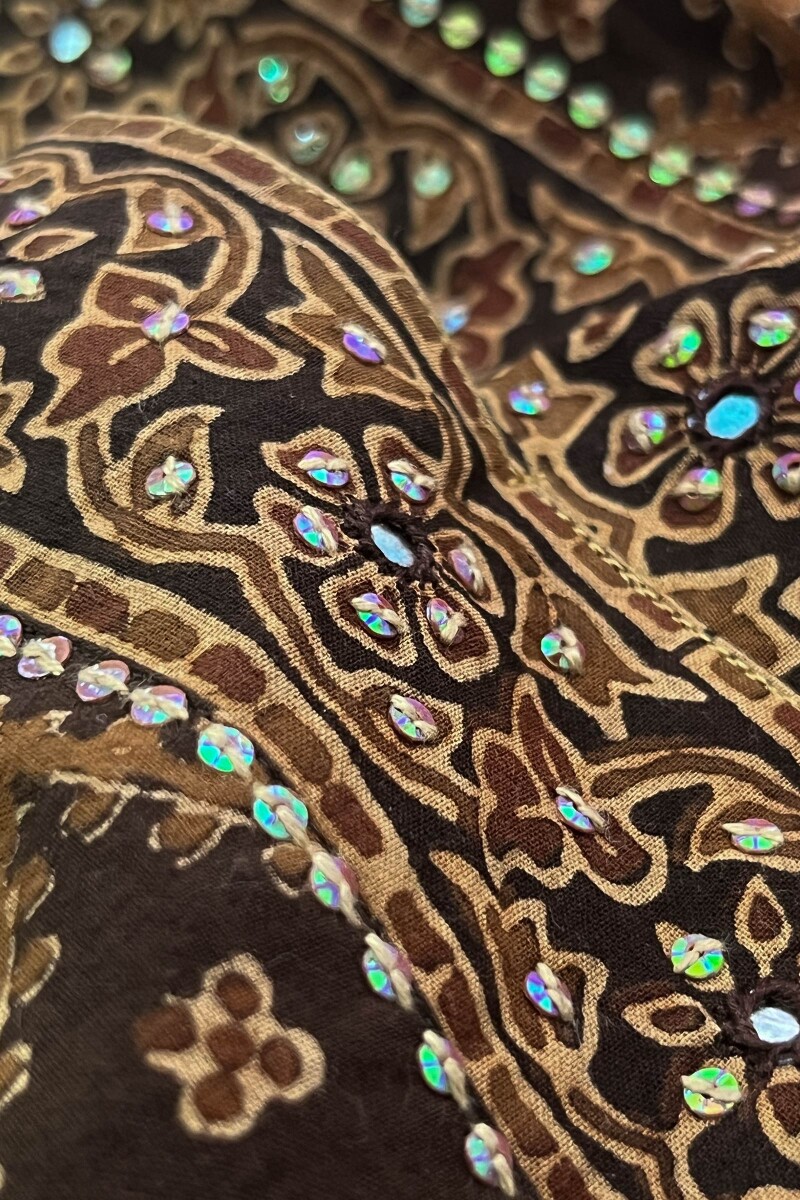 Ajrak Hand Block-Printed Straight Cotton Kurta