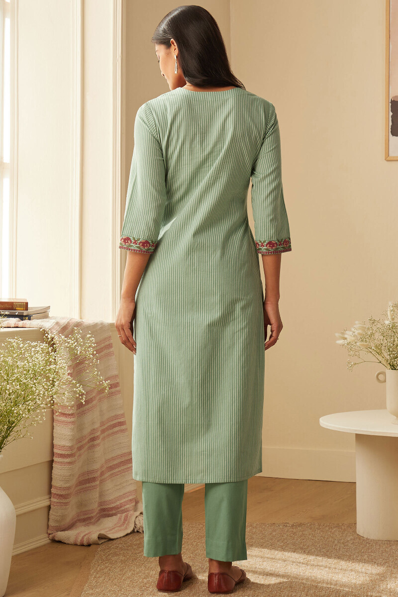 Handcrafted Cotton Straight Kurta