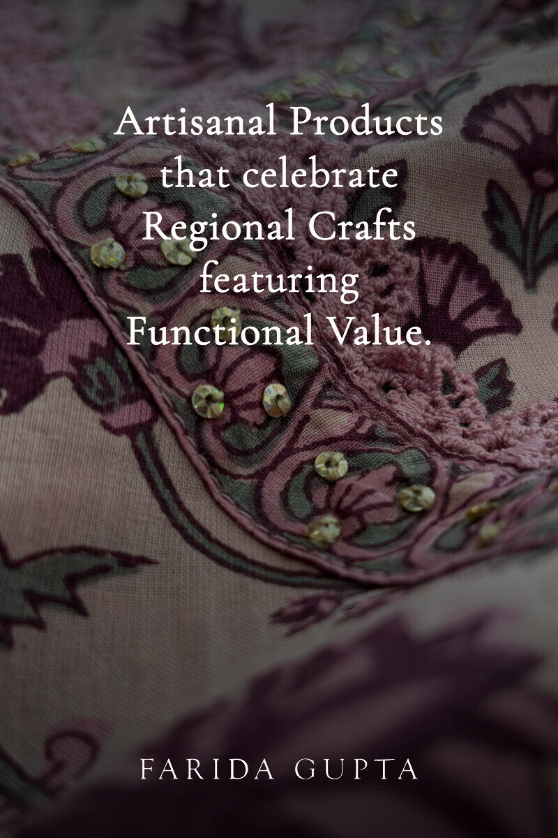 Pink Hand Printed Angrakha Cotton Kurta