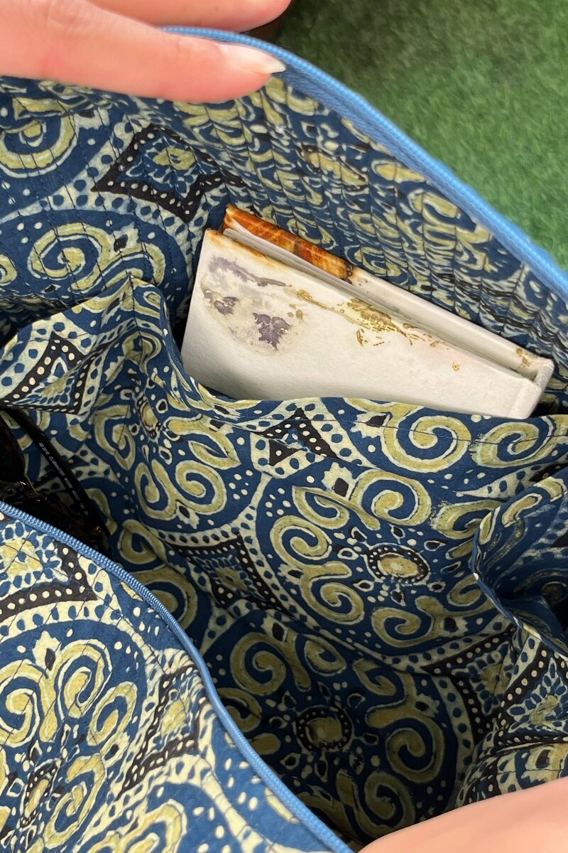 Ajrak Hand Block-Printed Cotton Duffel Bag