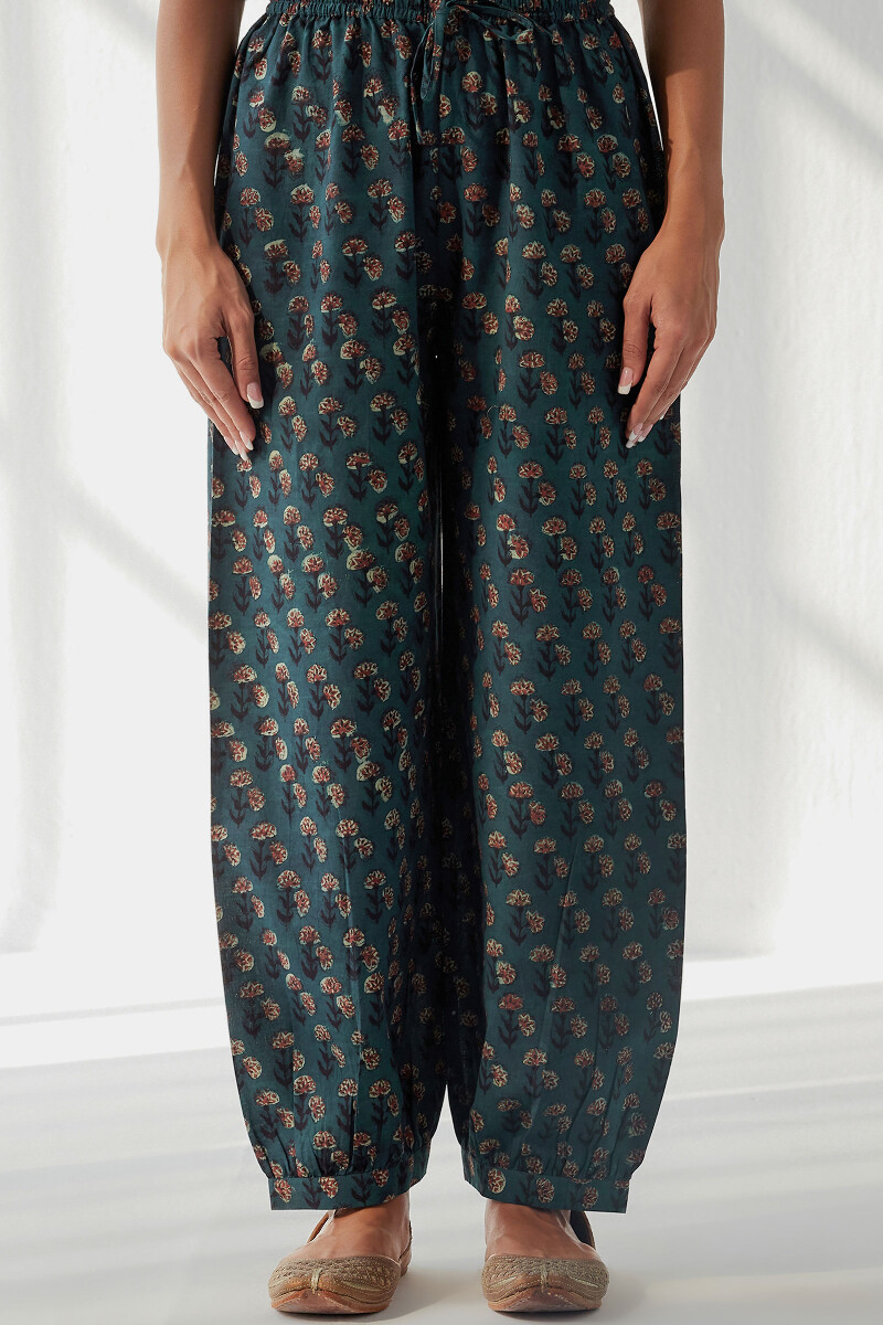 Bagru Hand Block Printed Cotton Izhaar Pants