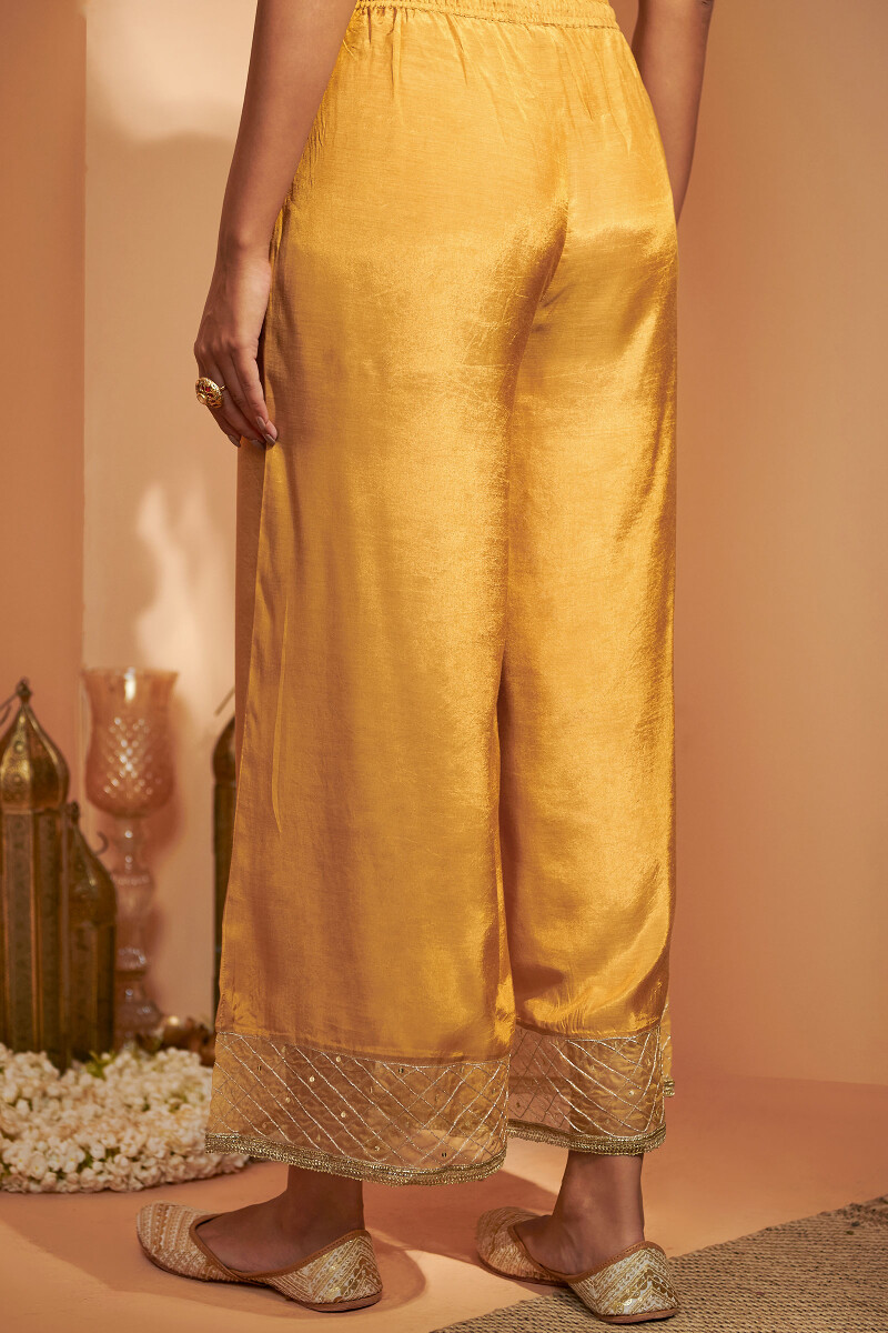 Mustard Handcrafted Modal Palazzo