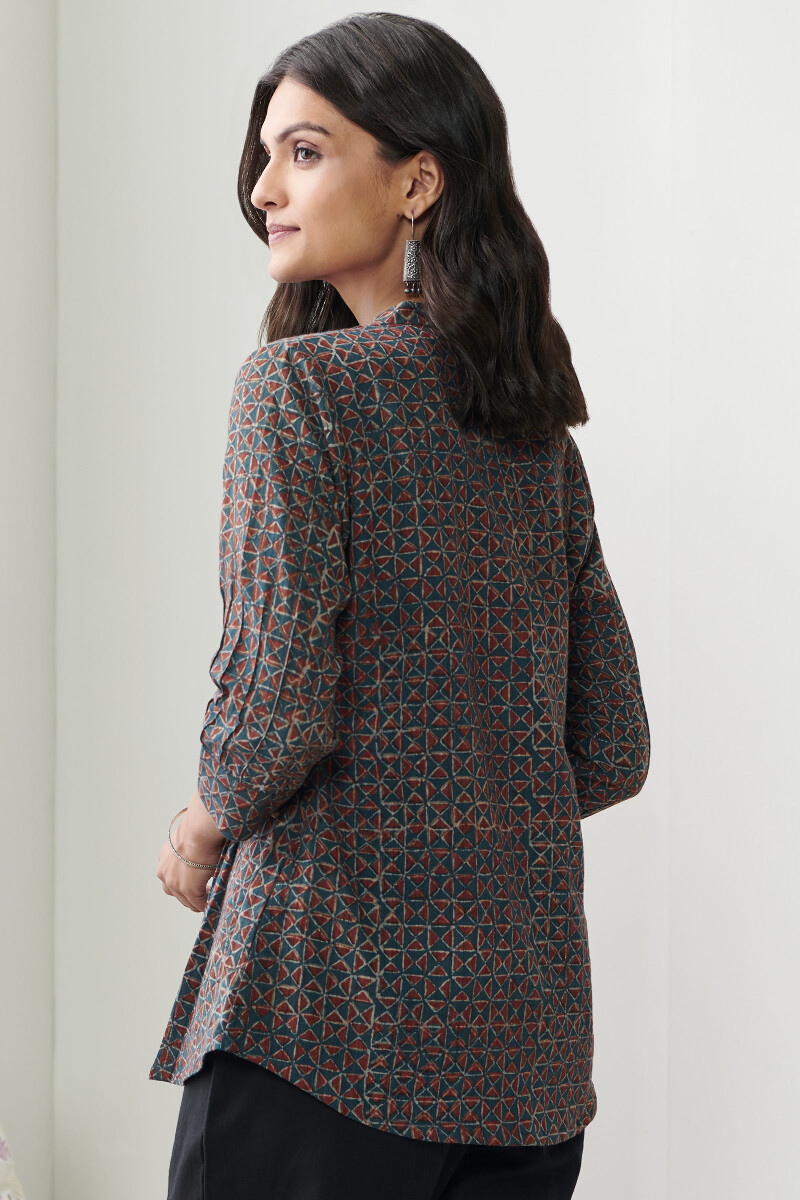 Akola Hand Block Printed Cotton Top