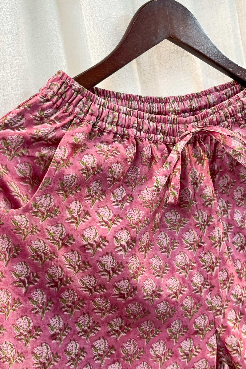 FG Specials: 1 Of 1- Blue Handcrafted Chanderi Kurta and Pants