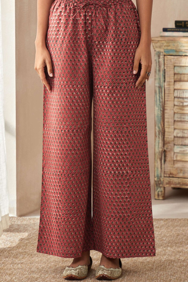Bagru Hand Block-Printed Cotton Farsi