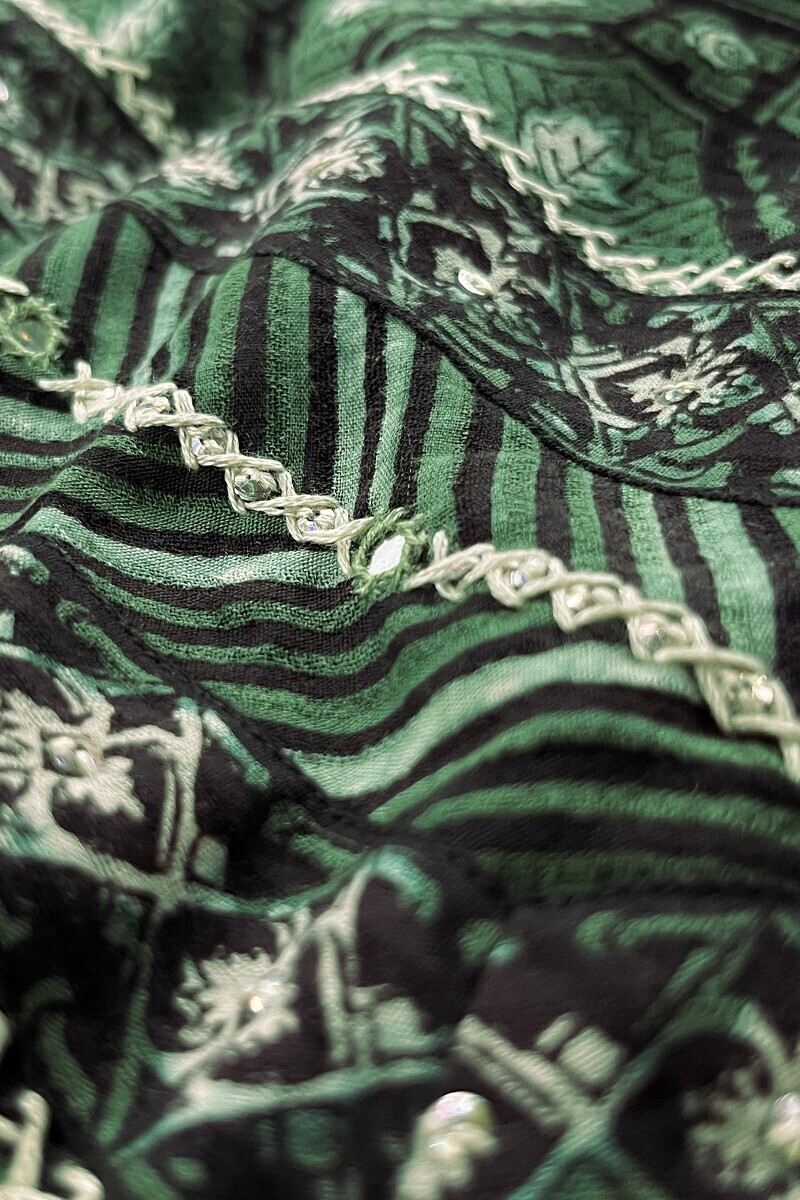 Bagru Hand Block-Printed Straight Cotton Dobby Kurta
