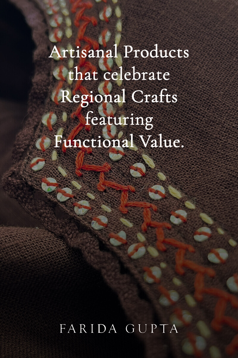 Brown Handcrafted Straight Gauze Slub Kurta