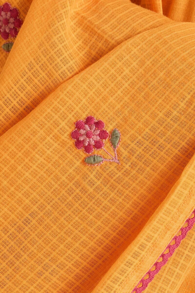 Mustard Handcrafted Kota Dupatta