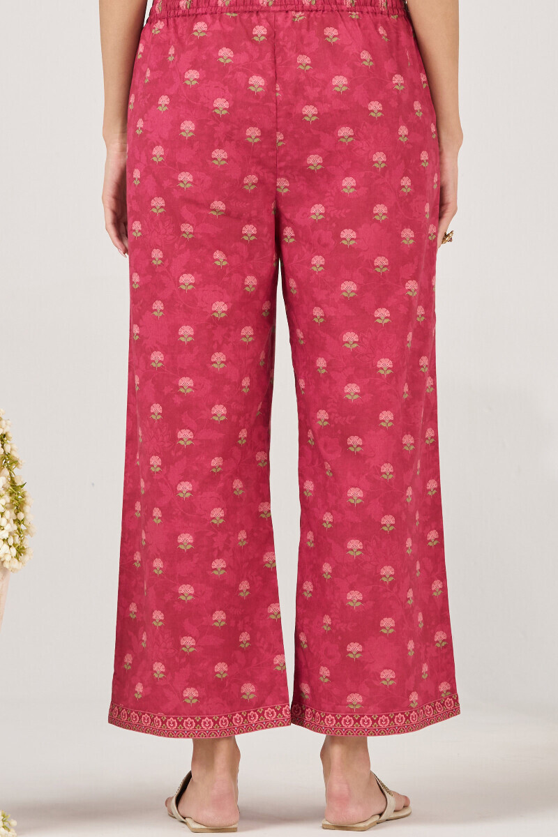 Pink Printed Cotton Farsi