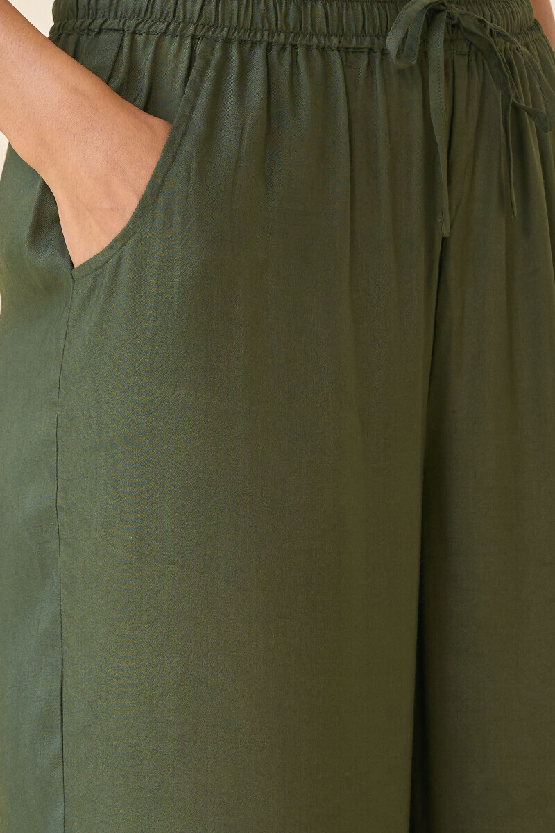 Green Handcrafted Viscose Farsi