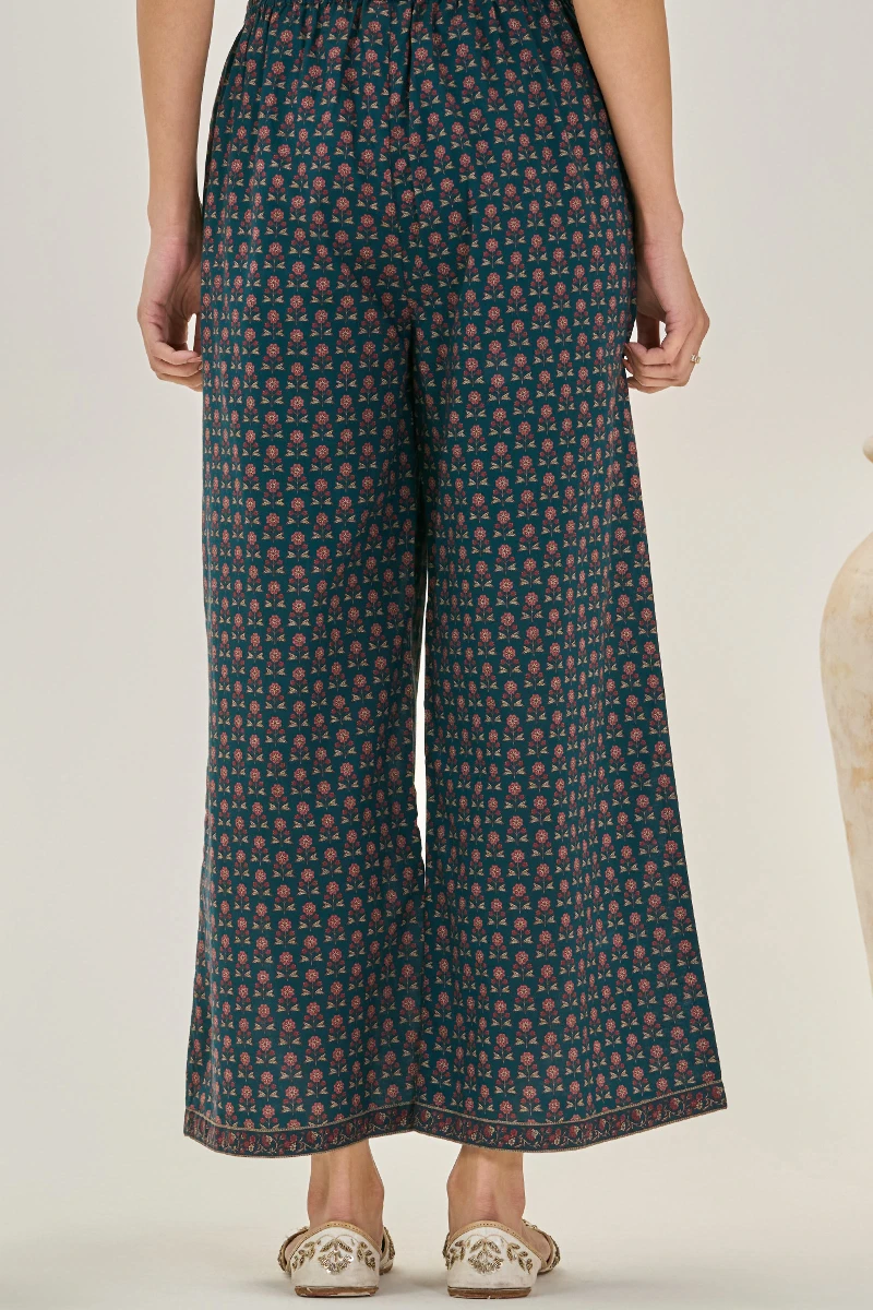 Blue Printed Cotton Farsi