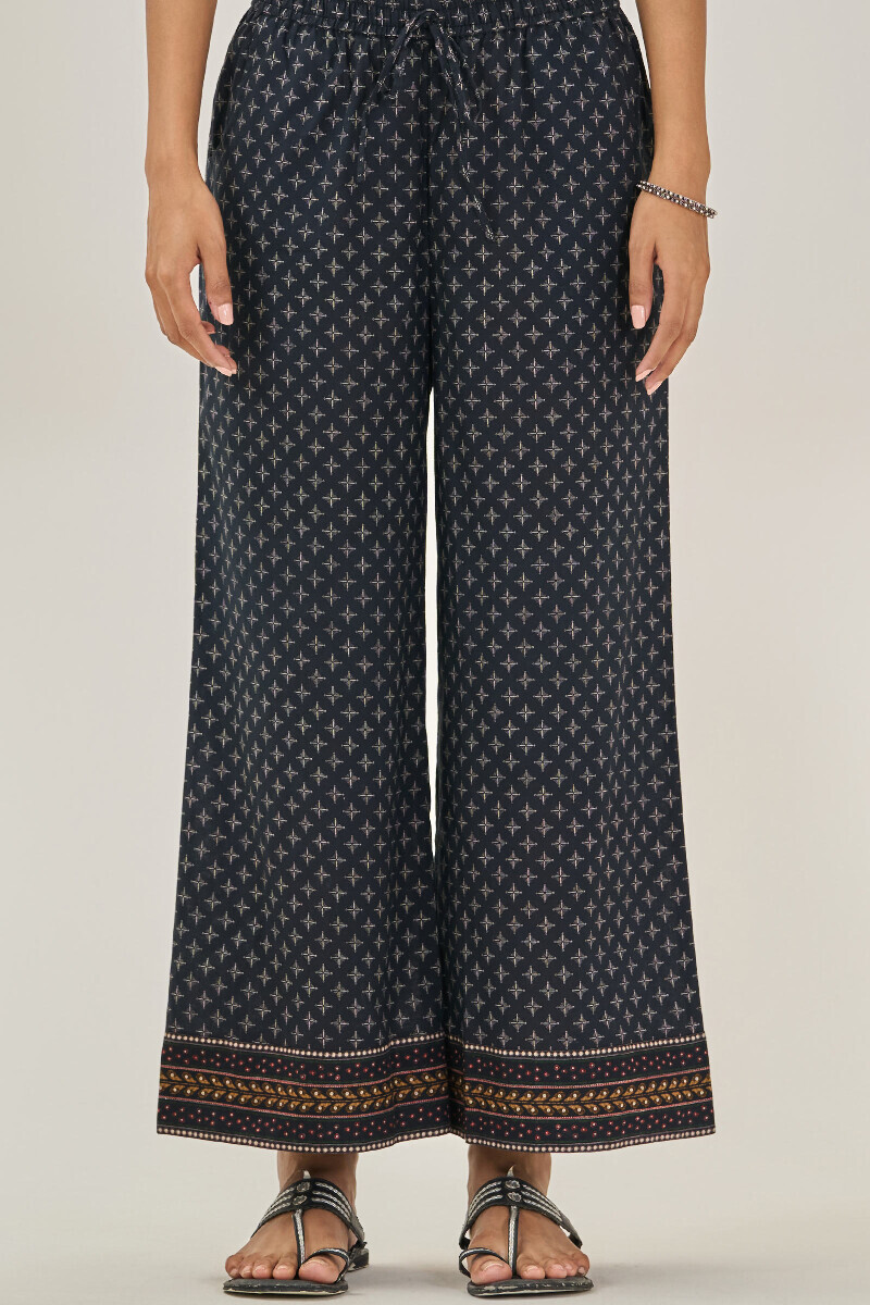 Black Printed Cotton Farsi