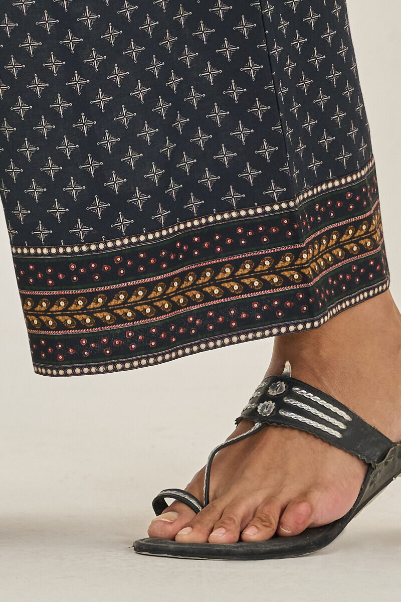 Black Printed Cotton Farsi