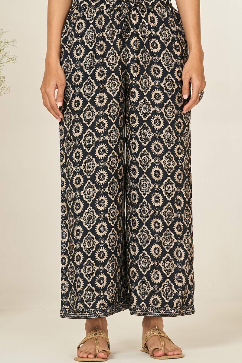 Black Printed Viscose Farsi