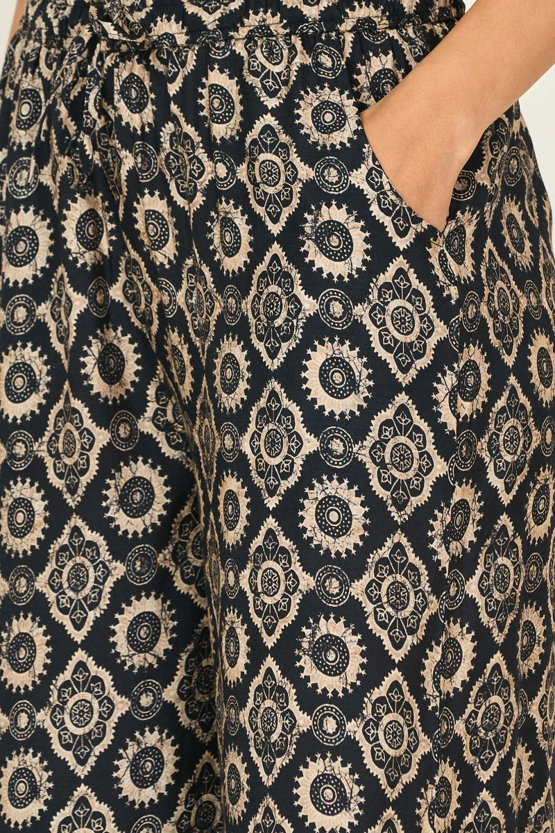 Black Printed Viscose Farsi