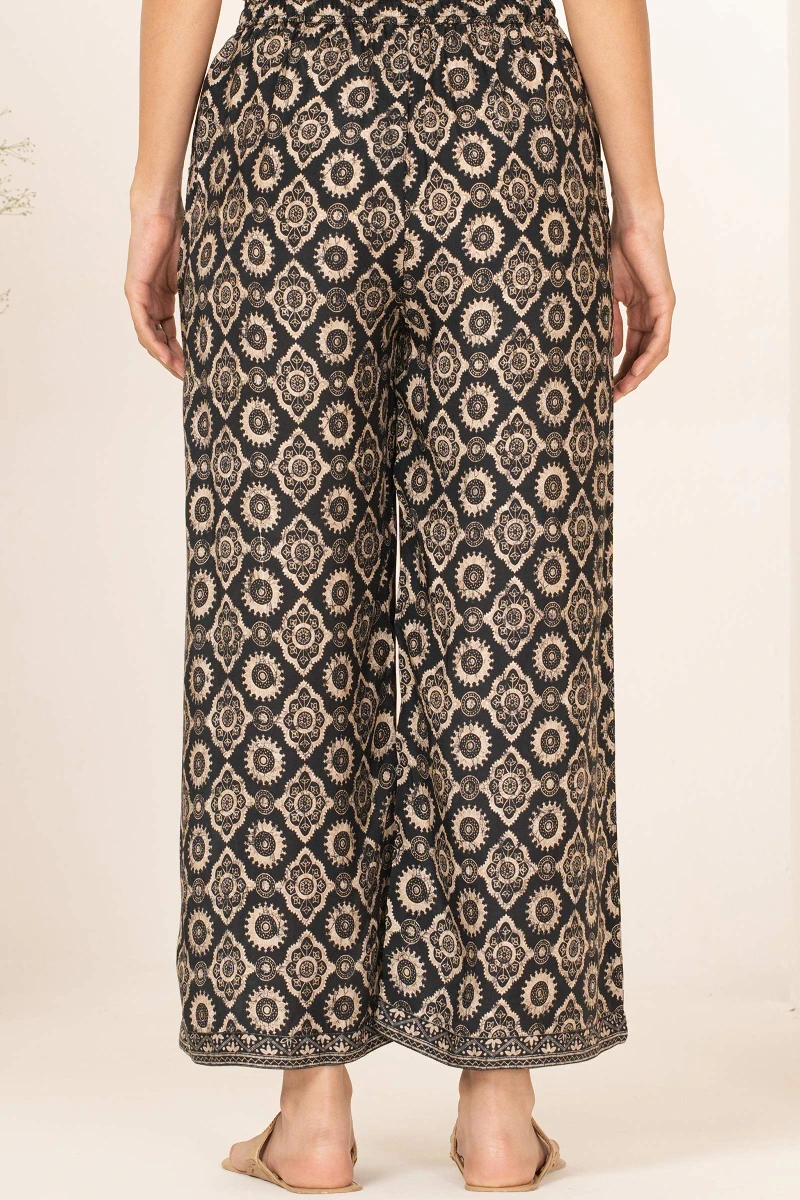 Black Printed Viscose Farsi