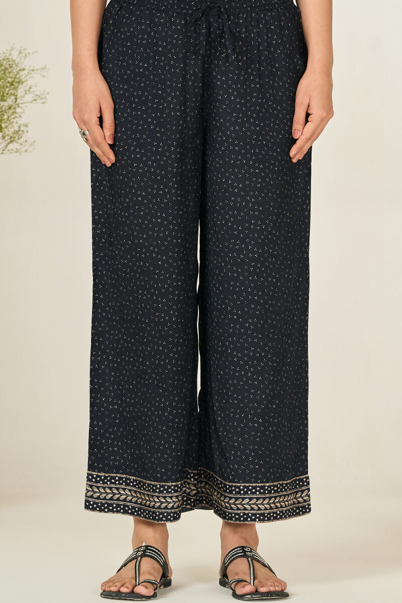 Black Printed Viscose Farsi