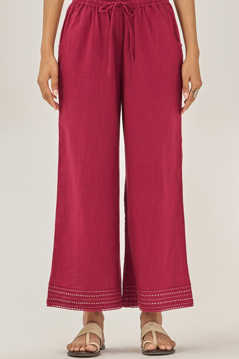 Pink Handcrafted Gauze Slub Farsi
