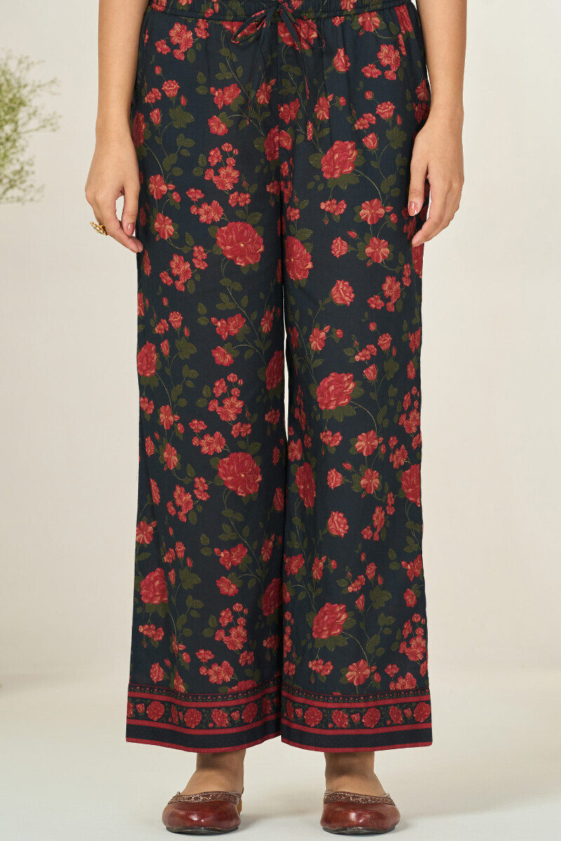 Black Printed Cotton Farsi