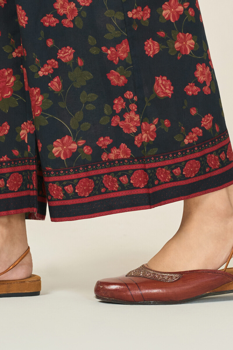 Black Printed Cotton Farsi