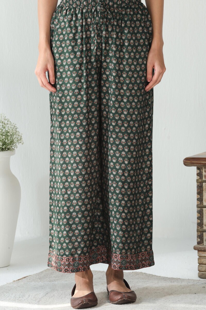 Green Printed Viscose Farsi