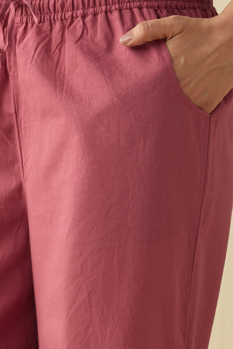 Mauve Handcrafted Cotton Farsi